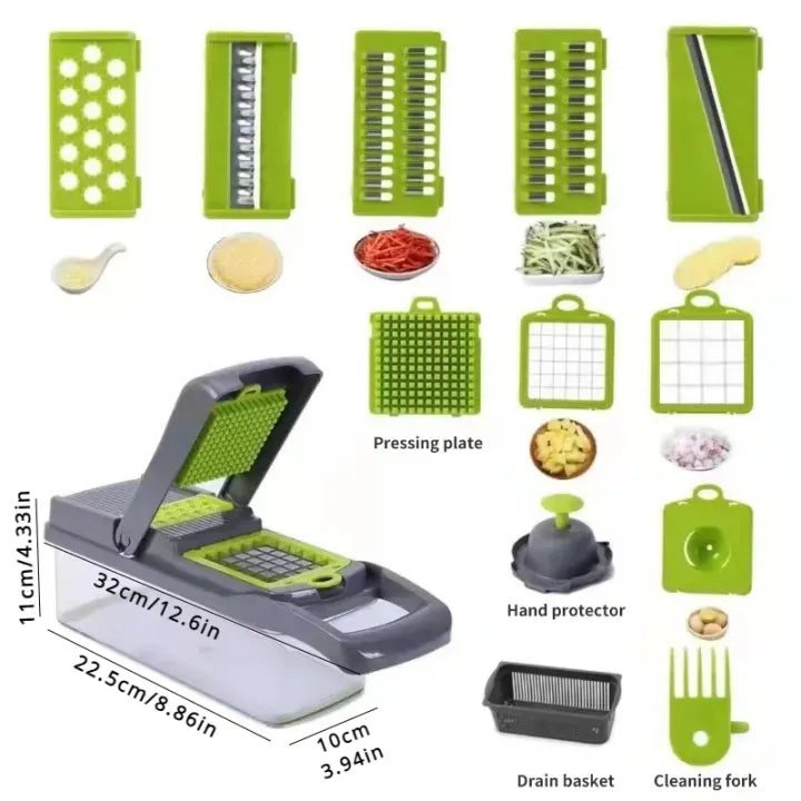 16-in-1 Multifunctional Vegetable & Fruit Cutter