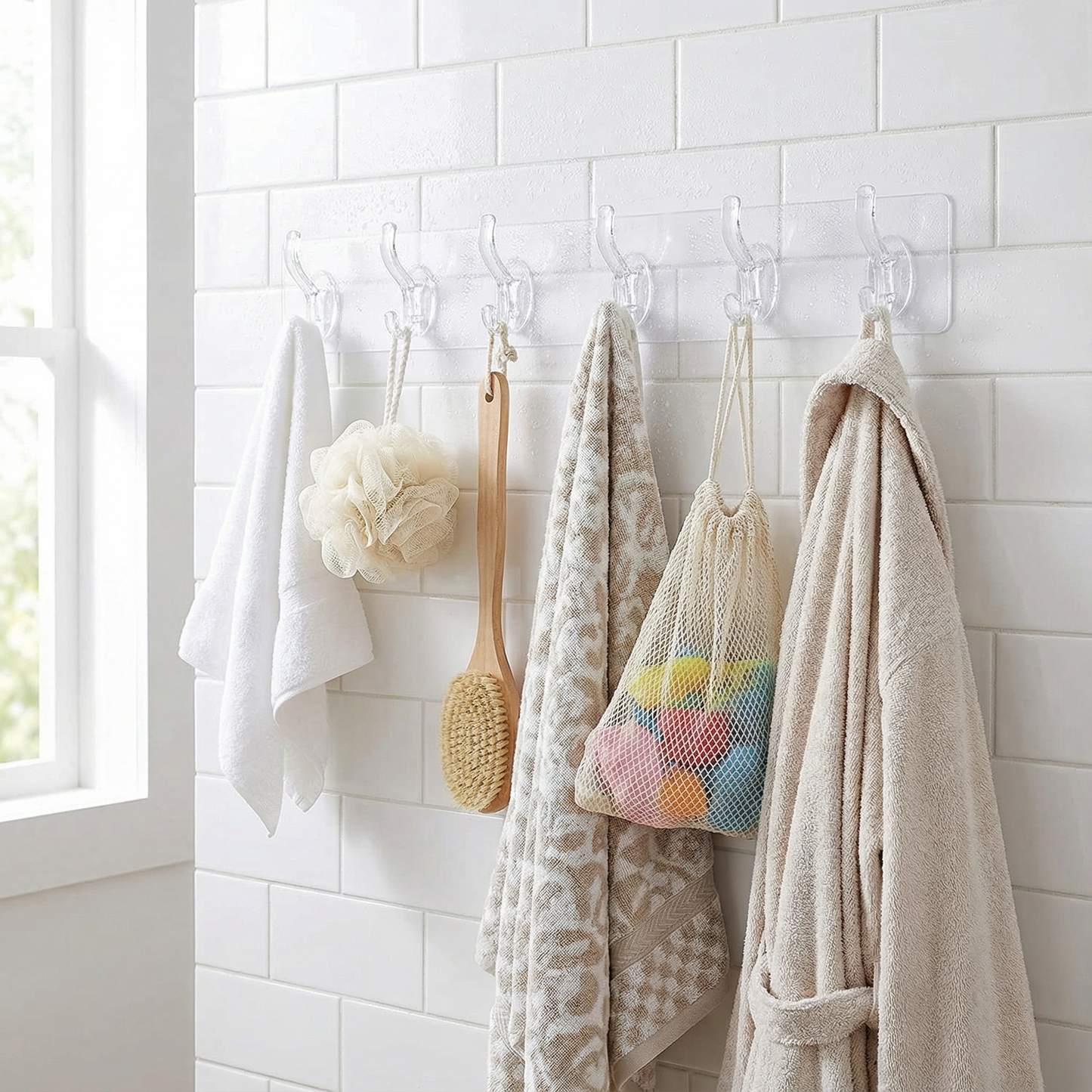 30 Hanging Hooks use for Room, Kitchen and Bathroom